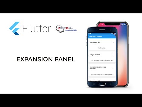 Flutter App Development Simple Expansion Panel