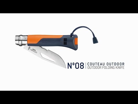 Opinel N08 Outdoor Pocket Knife Orange