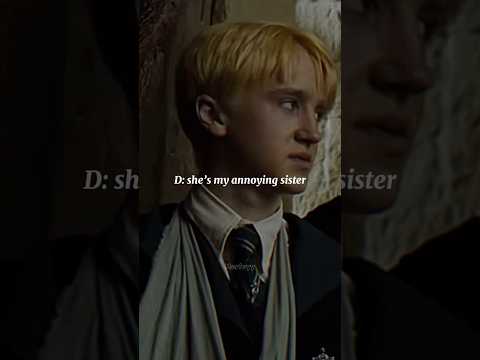 #pov : Draco and his sister 🤣 || #draco  x #y/n #harrypotter #shorts #edit #viralshorts #trending