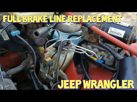 Jeep Wrangler Brake Line Replacement. Lots of Rust Means It's Time to Replace Them All!