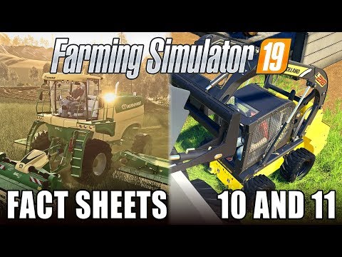 KRONE BIG M / New Holland Skid Loader | Farming Simulator 19 | Fact Sheets 10 & 11