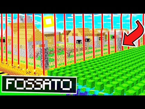COSTRUISCO IL FOSSATO DI LAVA SU *MINECRAFT INVASIONE*