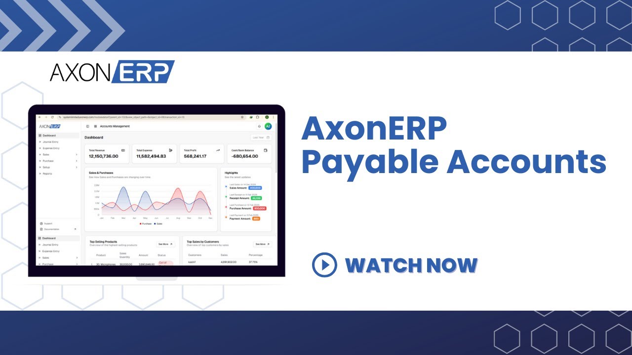 AxonERP YouTube Video