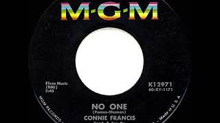 1961 HITS ARCHIVE: No One - Connie Francis