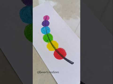Rainbow feather drawing 🤯🪶🌈 #shorts #drawing #oilpastel #easy #diy #shortsvideo #paintingideas #art