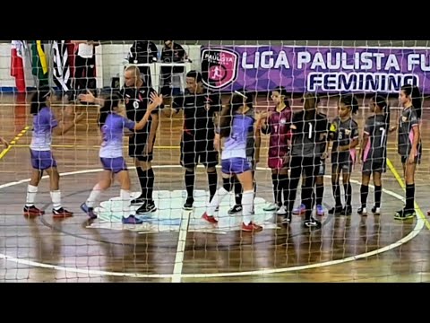 Partida realizada pela Liga Paulista de Futsal Feminino Sub13     Praia Grande  X Eleven Vinhedo