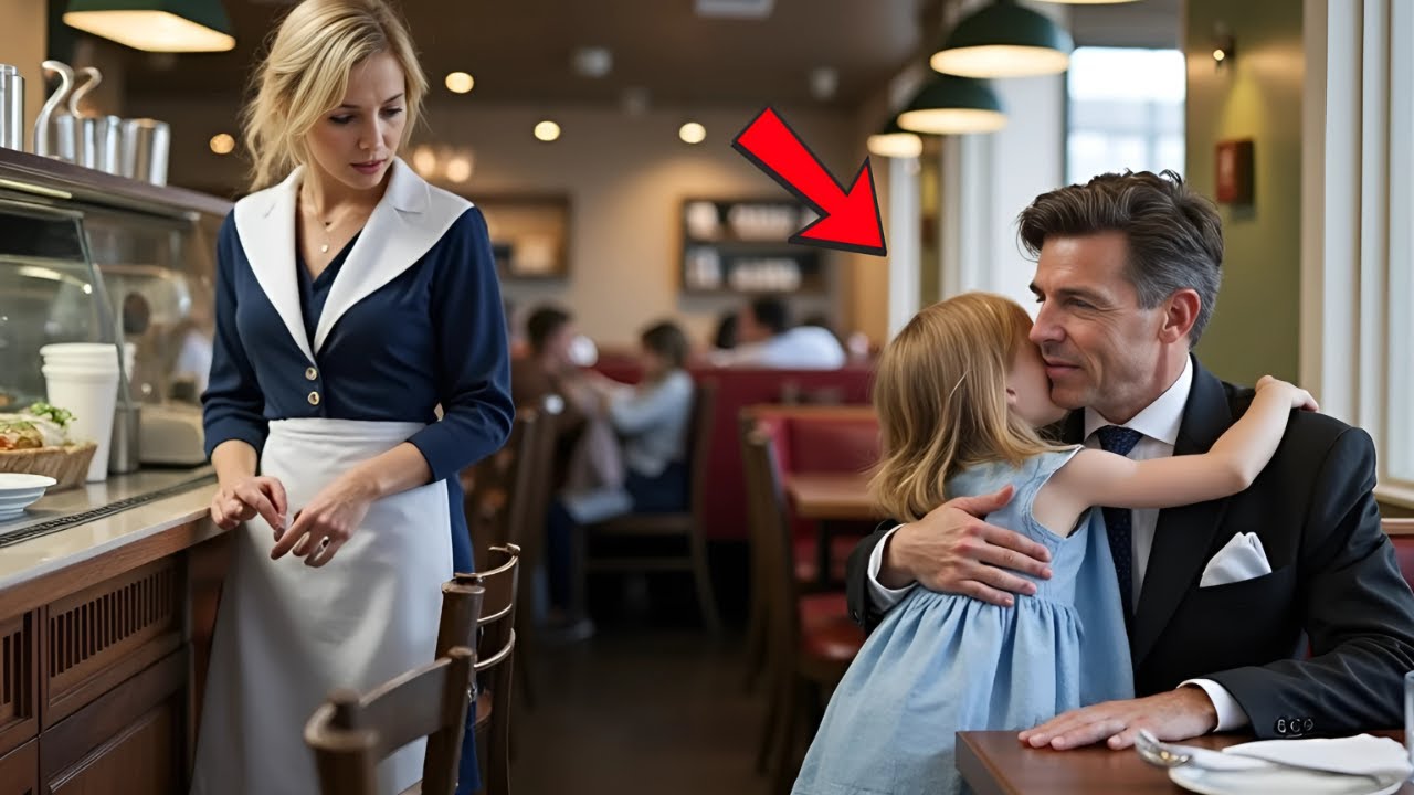 A Waitress Takes Her Daughter To Work—suddenly, She Runs To A Millionaire’s Table, Calling Him Dad!