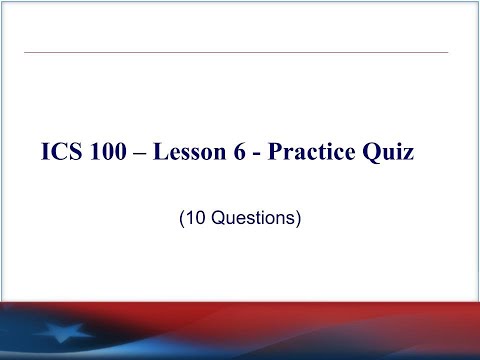 Ics 100 Exam Prep Practice Questions Study Guide Overview