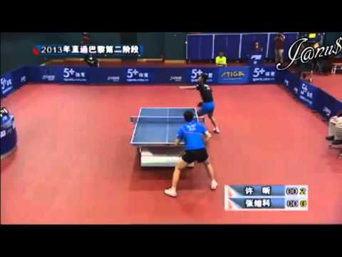 2013 China Trials for WTTC: XU Xin - ZHANG Jike [Full* Match/Short Form]