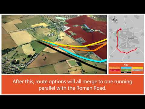 Hereford Bypass - proposed route and river crossing options