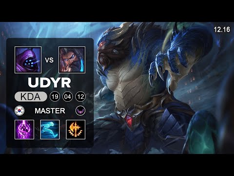 Udyr vs Jax Top - KR Master - Patch 12.16 Season 12