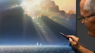 Regatta After the storm. We write with acrylics. Artist - composer: Victor N. Yushkevich