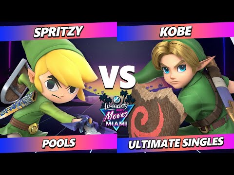 LMBM Miami 2023 - Spritzy (Toon Link) Vs. Kobe (Young Link) Smash Ultimate - SSBU