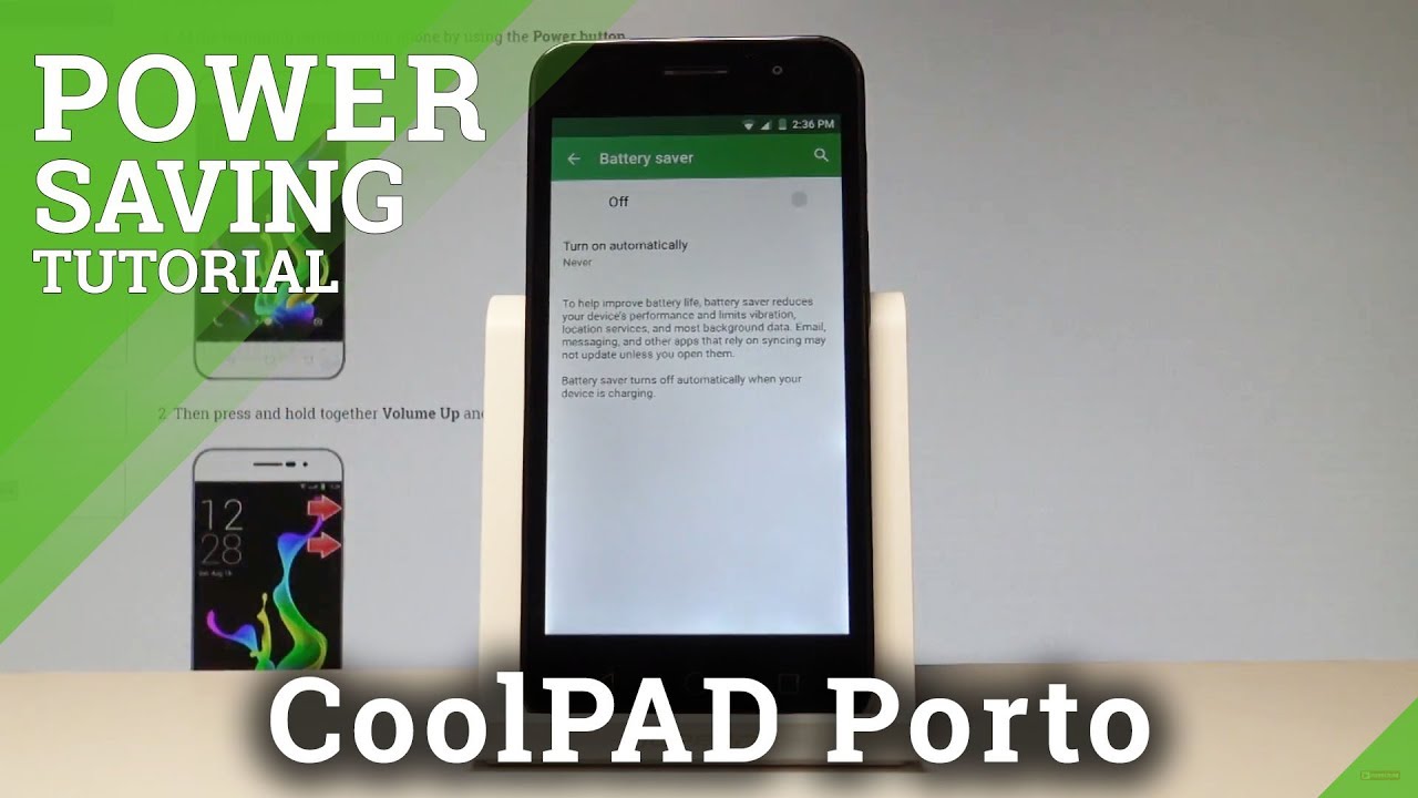 How to Save Battery in CoolPAD Porto - Power Saving |HardReset.Info