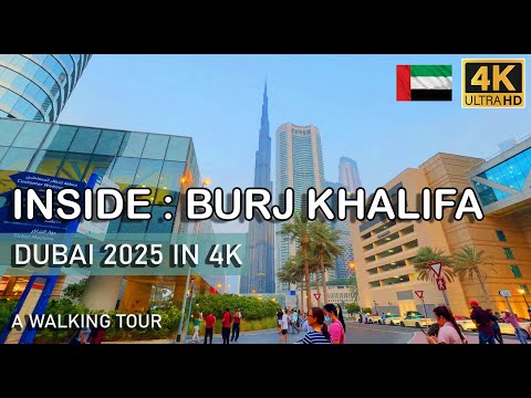 Inside BURJ KHALIFA: World's Tallest Building Tour UAE | Dubai 2025 in 4K