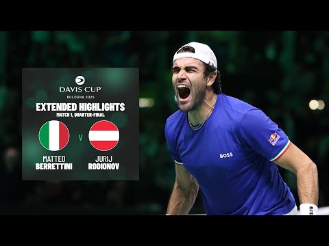 Matteo Berrettini BLASTS Italy in front 🚀 | Italy v Austria | 2025 Davis Cup Final 8