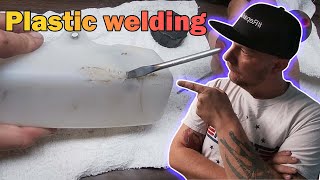 How to plastic Weld YOUR fuel tank without a plastic welder
