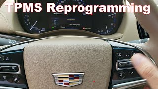 TPMS Sensor Reprogramming Chevy, Cadillac, Pontiac (Relearn TPMS on Cadillac ATS)