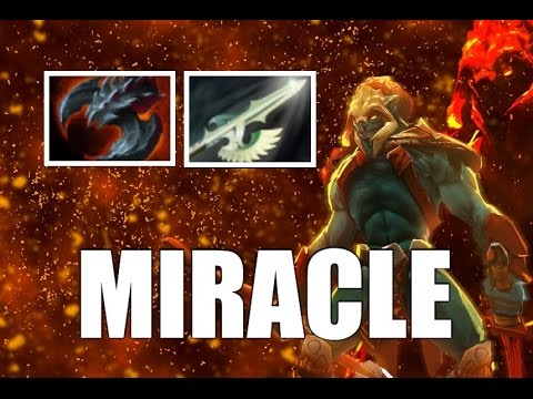 Miracle ( 9000 MMR ) Playing Huskar with Heaven's Halberd and Satanic vol 3