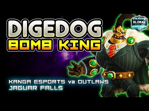 DIGEDOG Bomb King Gameplay | Kanga Esports vs Outlaws | Paladins Global Series OCE Phase 2 | Final