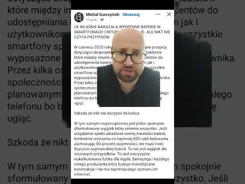 Wymienne baterie w telefonie w UE, czy napewno?