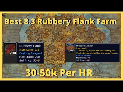 Best 8.3 Rubbery Flank / Dredged Leather Farm 30-50k Gold Per Hour!!
