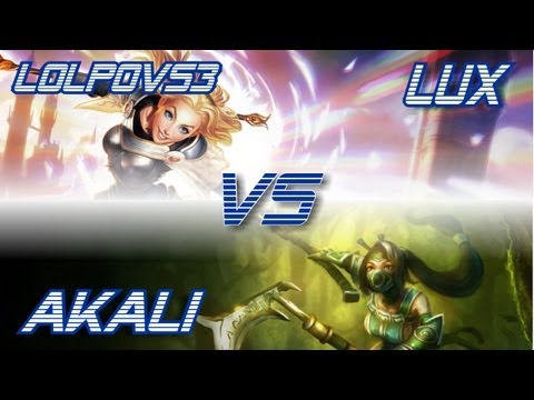 ► LoLPoV - Lux vs Akali [Mid] (League of Legends Live Commentary)