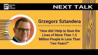 Grzegorz Sztandera: How did I Help to Save the Lives of More Than 1.5 Million People?