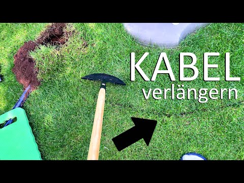 Begrenzungskabel für Mähroboter erweitern / verlängern ohne Rasen aufzubuddeln / zu zerstören