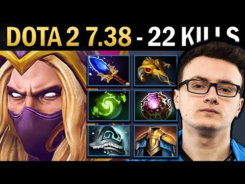 Invoker Gameplay Miracle with 22 Kills and 1004 GPM - Dota 2 7.38