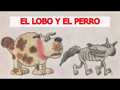 Fábula "El lobo y el perro". Una SABIA historia incluida en los libros de primaria de los 80s.