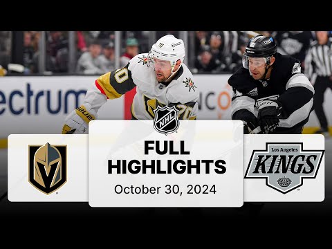 NHL Highlights | Golden Knights vs. Kings - October 30, 2024