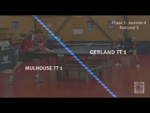 Nationale 3 - Journée 4 -  Mulhouse TT 1 vs TT Gerland Lyon 7e 2