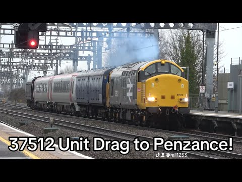 Trains at Swindon | 37512 To Penzance with 175010 & 37501 | Double Headed Freightliner 66’s & More!
