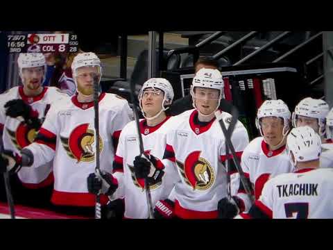 NHL Hockey fight - Samuel Girard(Avalanche) vs. Tim Stutzle(Senators)