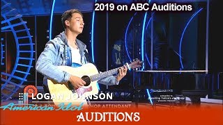 Logan Johnson sings “Sober” Great Voice of Boise Idaho | American Idol 2019 Auditions