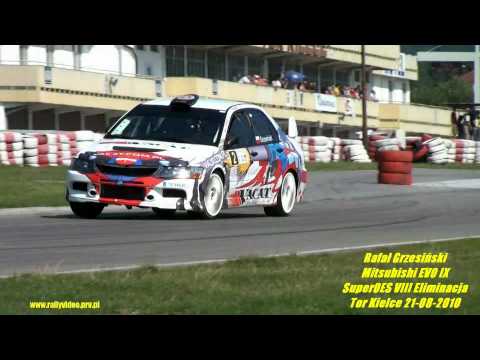 Rafał Grzesiński Mitsubishi EVO IX SuperOES VIII El. Tor Kielce 21-08-2010