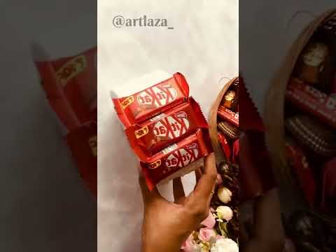 one layer chocolate tower making video /gifting ideas✨ engagement, BIRTHDAY, anniversary hampers..