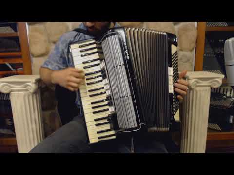 2909 - Black Hohner Tango IIIM Piano Accordion LMM 41 120 $999
