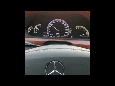 Mercedes S500 W221 388 hp Acceleration test drive 0-200 km/h and 100-200 km/h