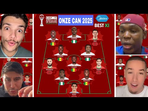 🚨 CAF unveils the best XI for AFCON 2025 😱 4 Moroccans 🇲🇦 4 Senegalese 🇸🇳 3 Nigerians 🇳🇬 What do ...