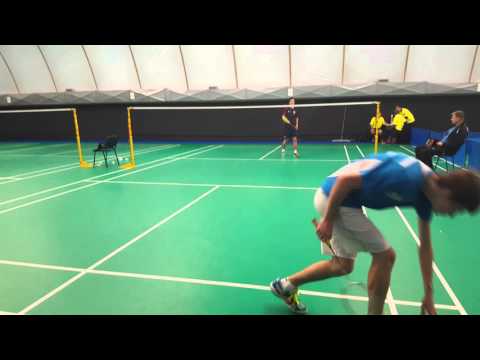 Prades vs Penttinen Euro Team Champs '15 Badminton