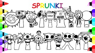 Incredibox Sprunki Coloring Pages New / How to Color ALL SPRUNKI Phase 6 / NCS Music