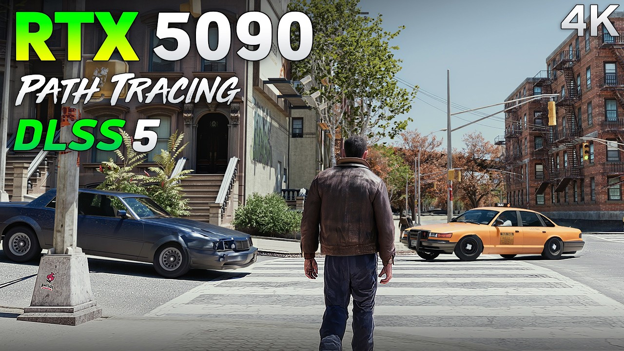 GTA 4 DLSS 5 RTX Remix Path Tracing on RTX 5090 | 4K