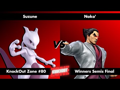KnockOut Zone #80 - SSBU Winners Semis Final - Suzune (Mewtwo) vs Noko' (Kazuya)