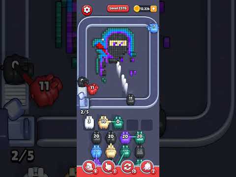 Pixel Flow Level 2376 Walkthrough