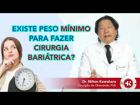 Existe peso mínimo para fazer cirurgia bariátrica?