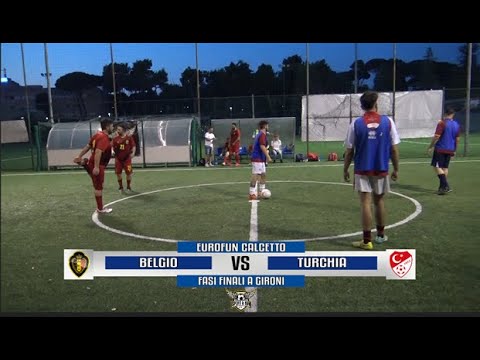 ROMA SPORT & FUN fasi Finale a Gironi Eurofun Ca5 Belgio - Turchia 17-10