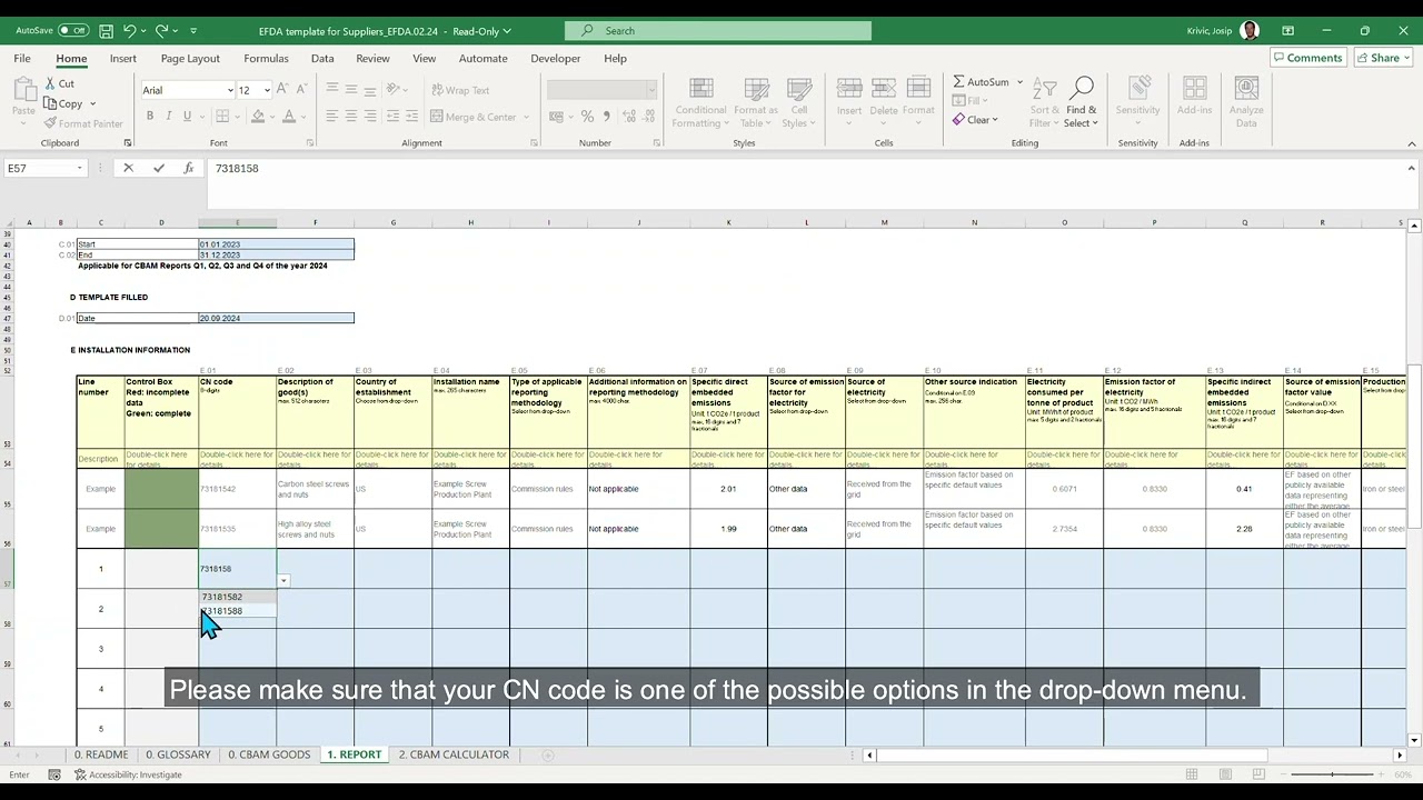 CBAM | Emission calculation General information