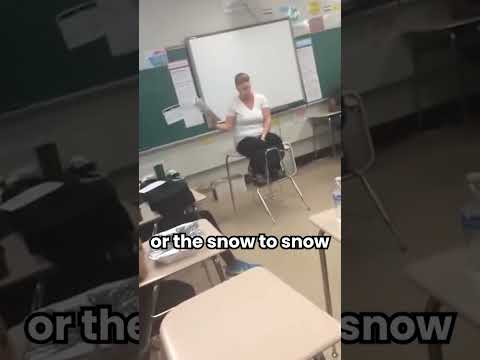 This teacher impresses the students with her rap skills! 🔥😂 #shorts